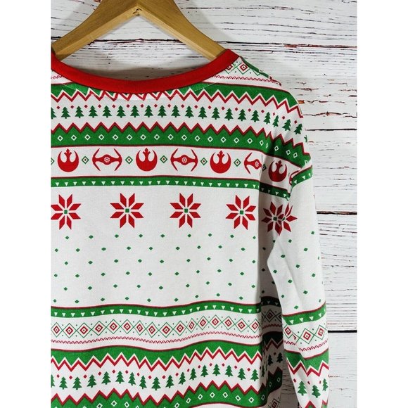 Star Wars Ugly Christmas Sweatshirt Darth Vader Storm Troopers Unisex Medium - Picture 9 of 14